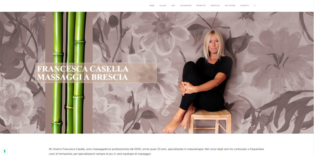 home page sito francesca casella massaggi